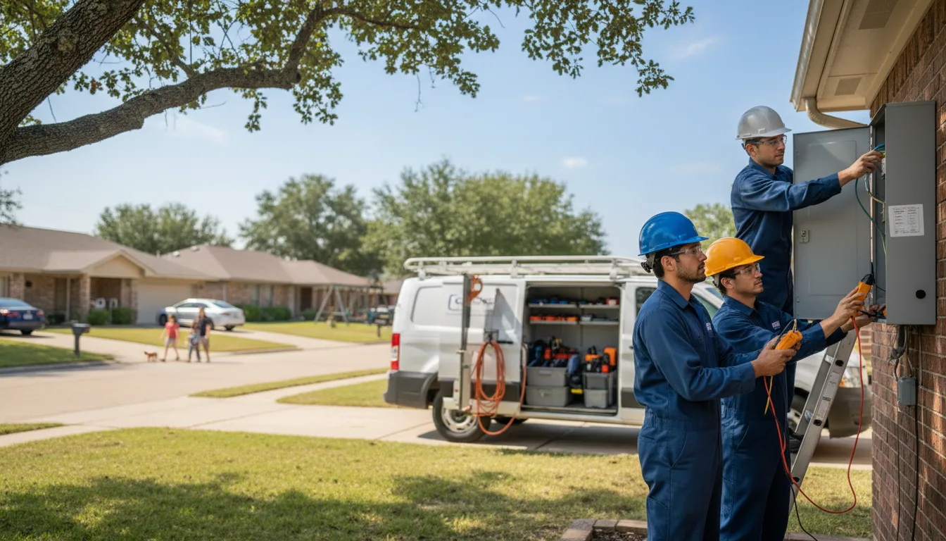 Certified electrician providing emergency electrical services in Cove, AR